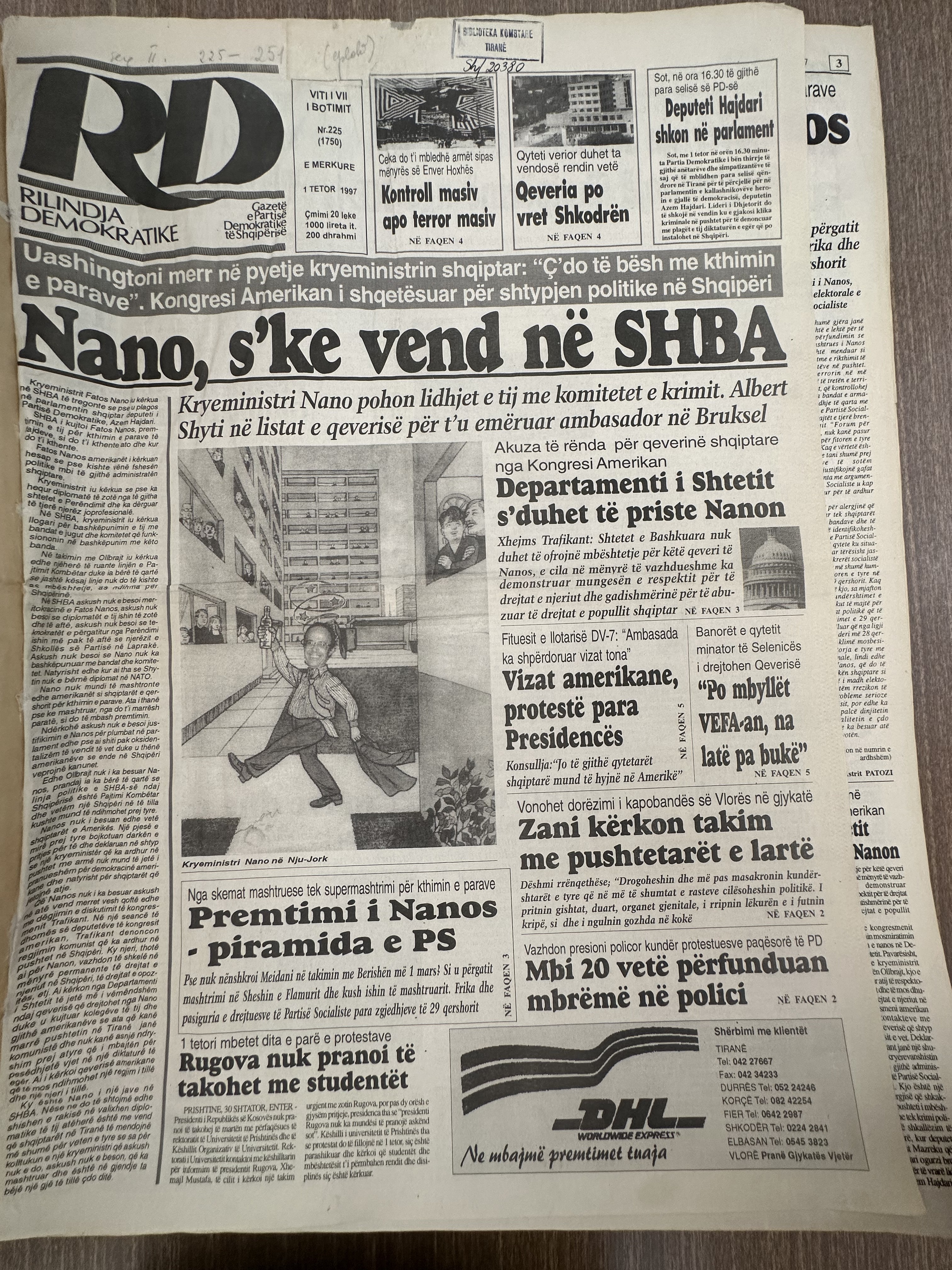 Rilindja Demokratike 1997-10-01